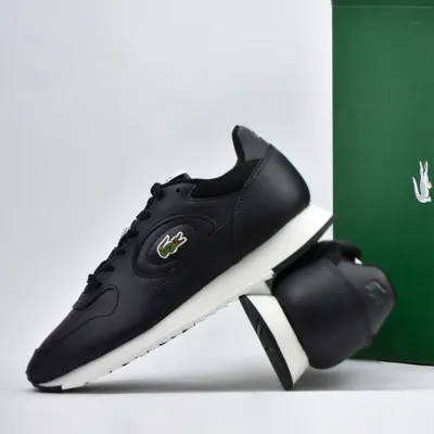 Lacoste Men's Linetrack Leather Trainers 